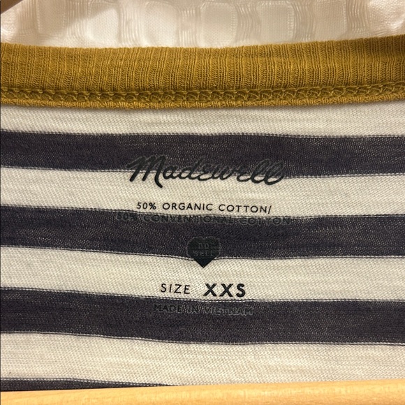 Madewell Striped Long Sleeve Top XXS - Picture 2 of 3